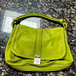 Beautiful Green Dana Buchanan hand tote bag